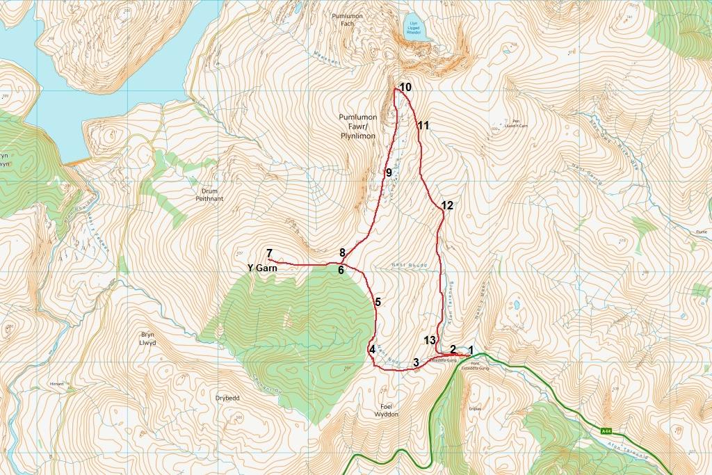 Y Garn map - Rachel Seabrook